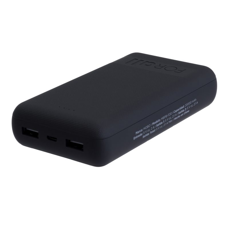 Power Bank Forall 20000 MAH Negro - Mobo, batería portatil - Vimarsana News