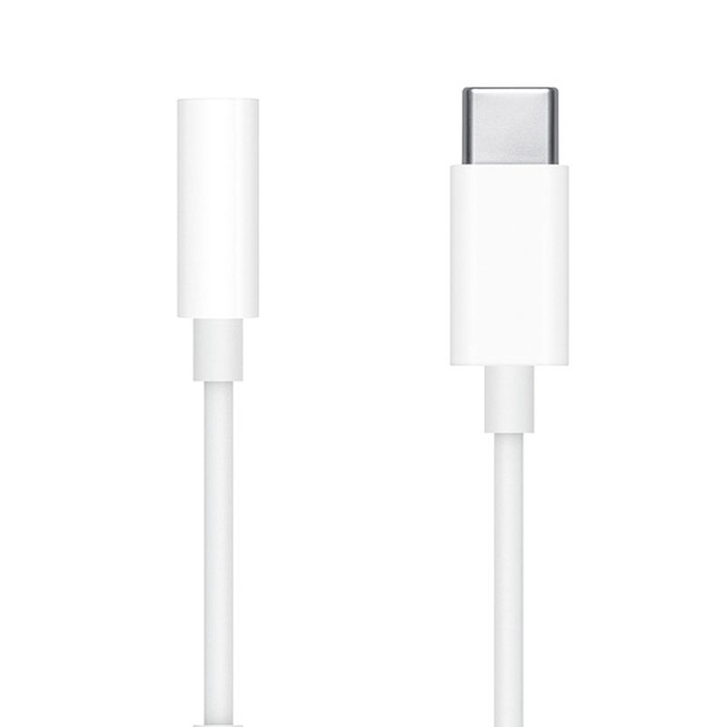 Cable adaptador tipo C a 3.5 mm blanco