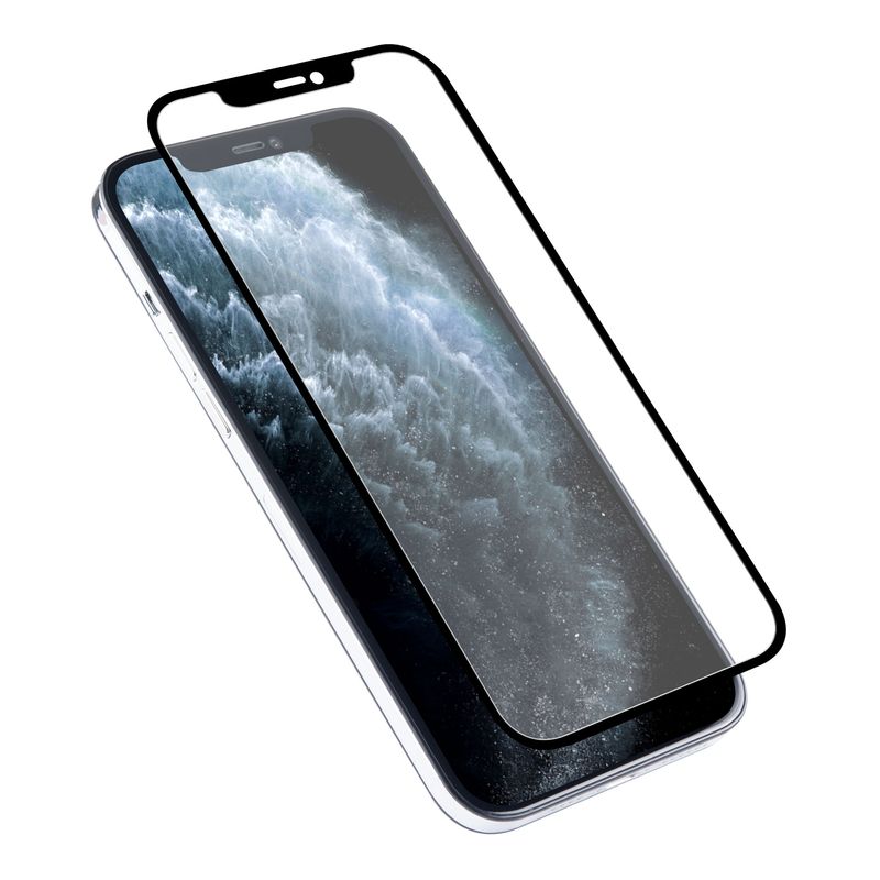 Protector Pantalla Completa 5d Negro Cristal Templado Para Iphone 12 Pro  6,1 Negro