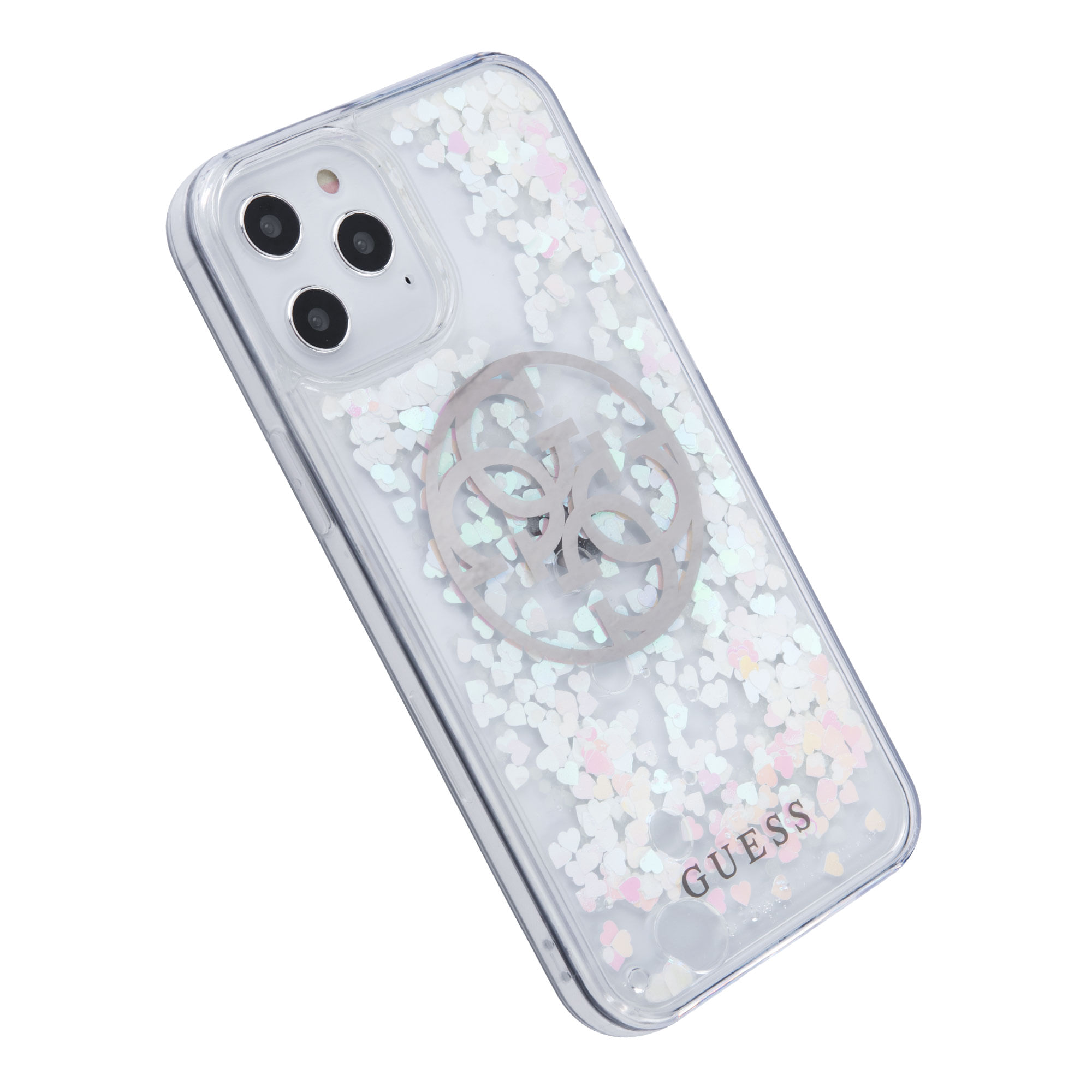 Funda Protectora Guess Morado iPhone 12, 12 Pro, 12 Pro Max Levamdar color  sólido