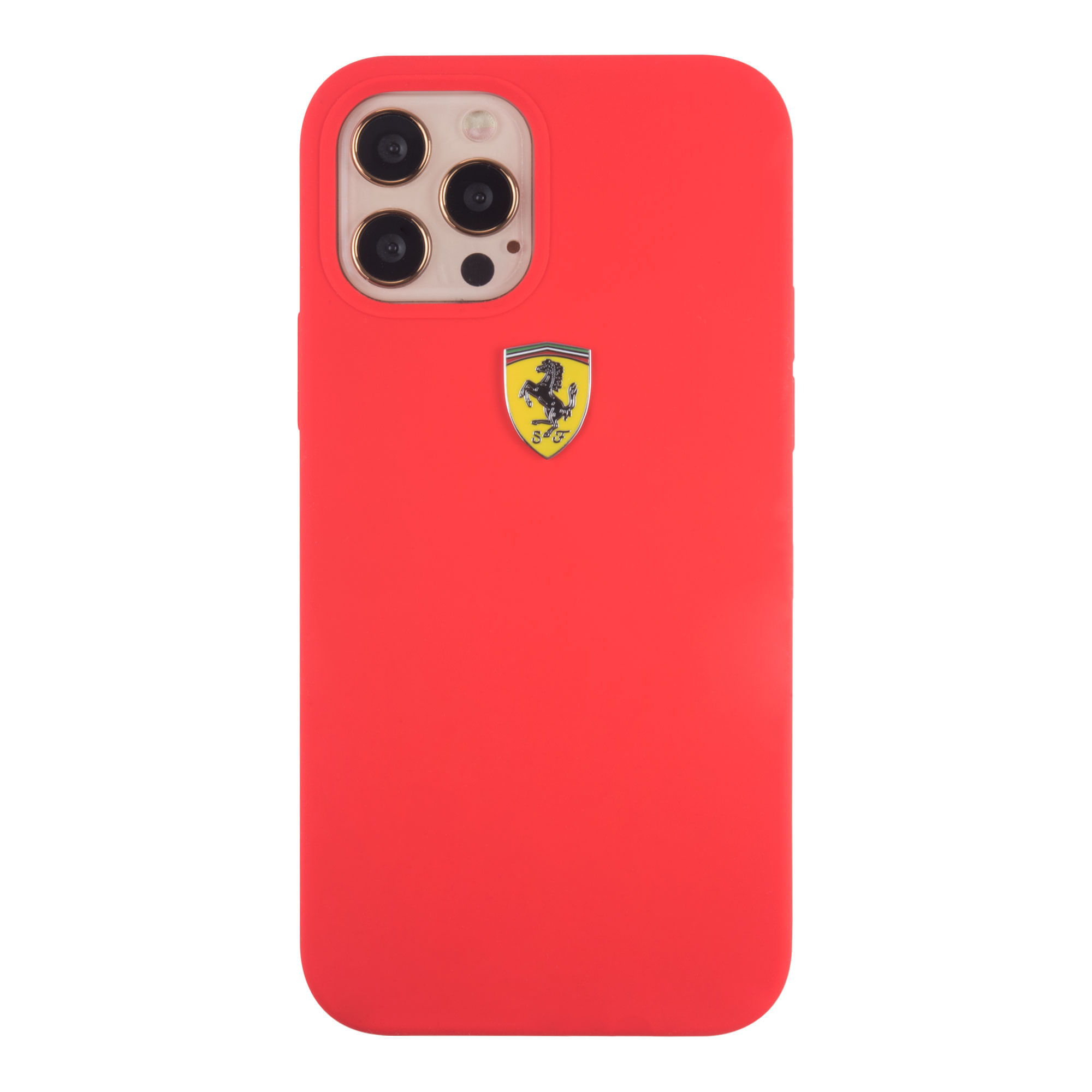 Funda Ferrari Silicone iPhone 12 Pro Max Rojo - Mobo