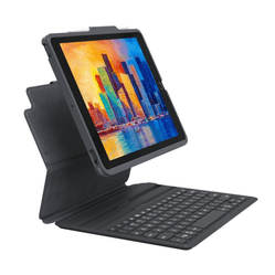 Teclado con Funda ZAGG Pro Keys Retroiluminado para iPad 10.2'' (7a, 8a y 9a Gen) - Negro/Gris