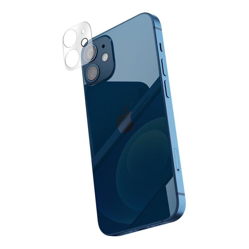 iPhone 12 Mini - Funda con protección de cámara (transparente