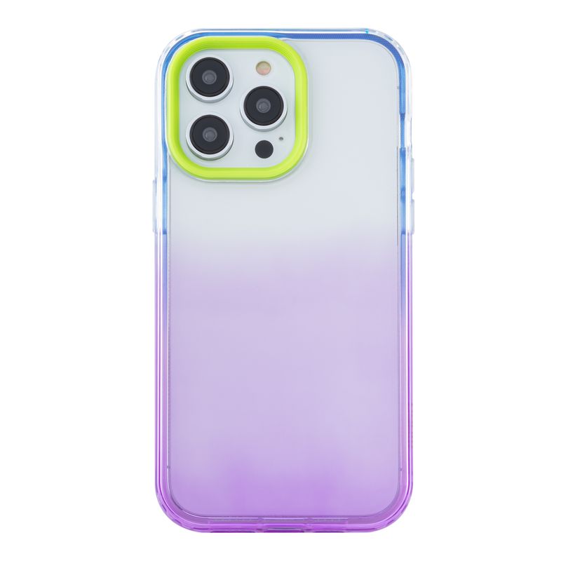 Funda MOBO Diseño VIOLET Glam para IPHONE XR, Transparente/Morado - Baaxtec