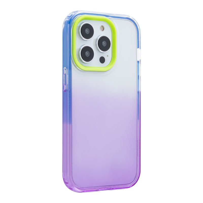 Funda MOBO Diseño VIOLET Glam para IPHONE XR, Transparente/Morado - Baaxtec