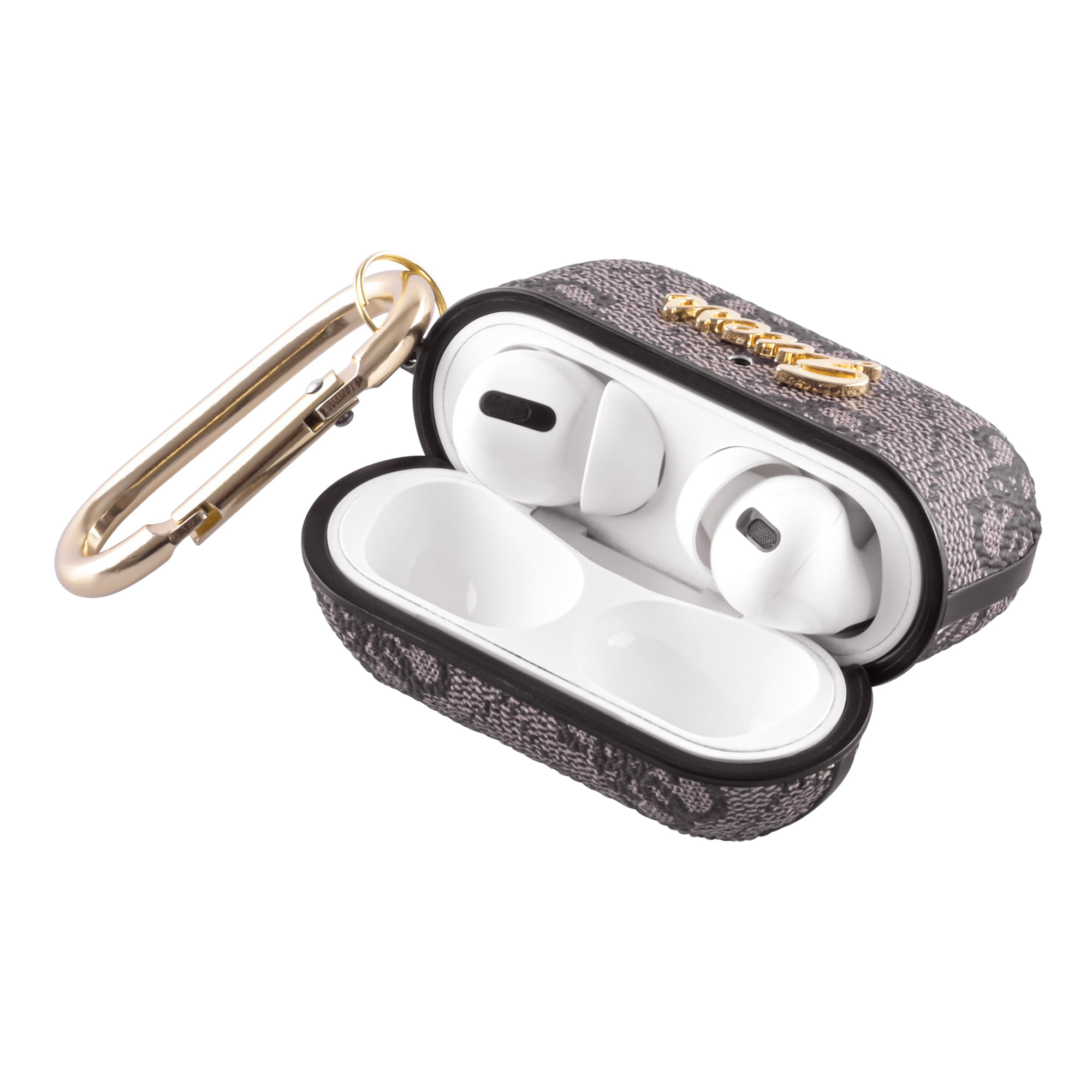Cover GUESS Apple AirPods Pro 4G Script Metal Collection Custodia