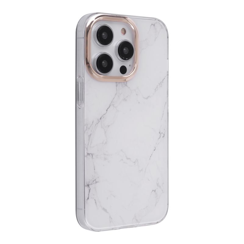 Carcasa Silicona Marmol Lila iPhone 13 Pro