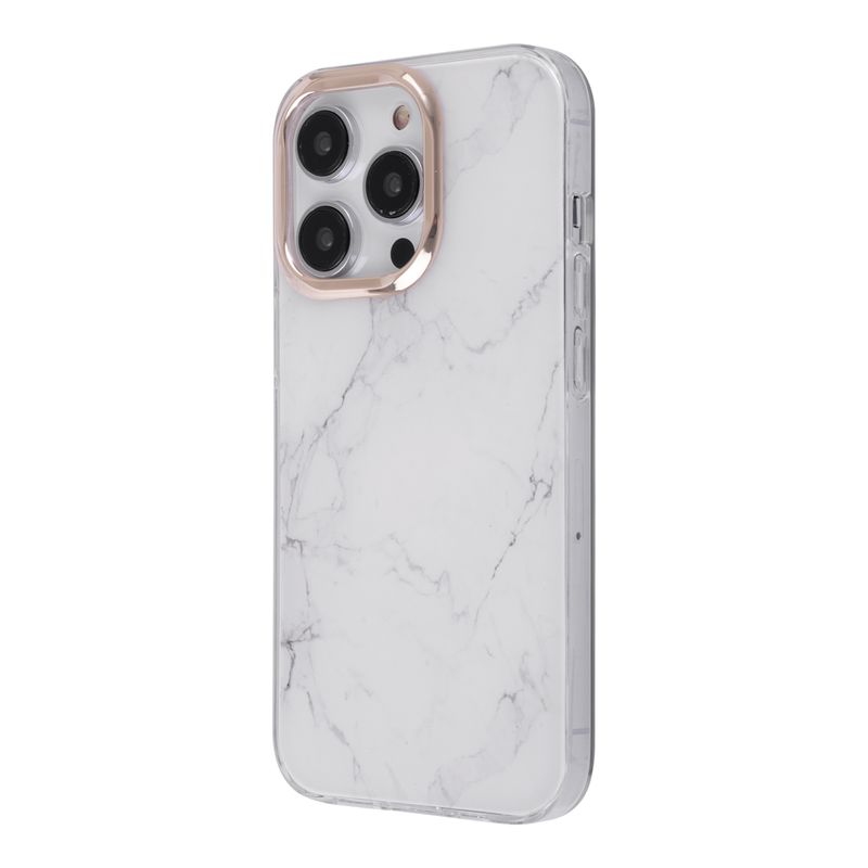 Carcasa Silicona Marmol Lila iPhone 13 Pro Max