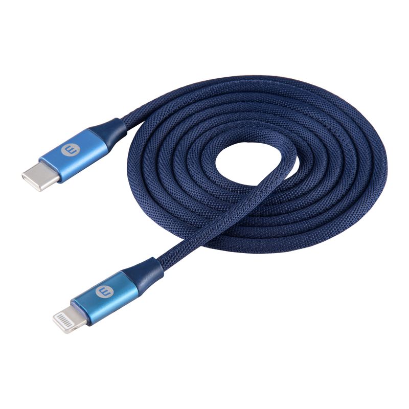 CABLE-MOBO-KNIT-TIPO-C-A-LIGHTNING-AZUL-1M