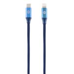 CABLE-MOBO-KNIT-TIPO-C-A-LIGHTNING-AZUL-1M