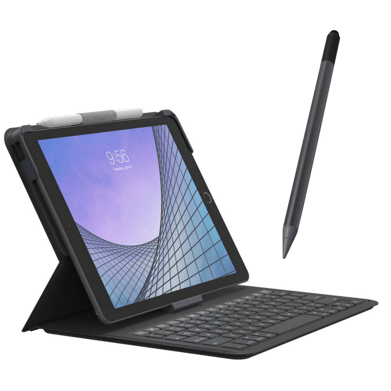 Bundle-Teclado-Con-Estuche-Zagg-Messenger-Negro---Pluma-Pro-Stylus-Negra-Para-Ipad-10.2-10.5---Bundle-