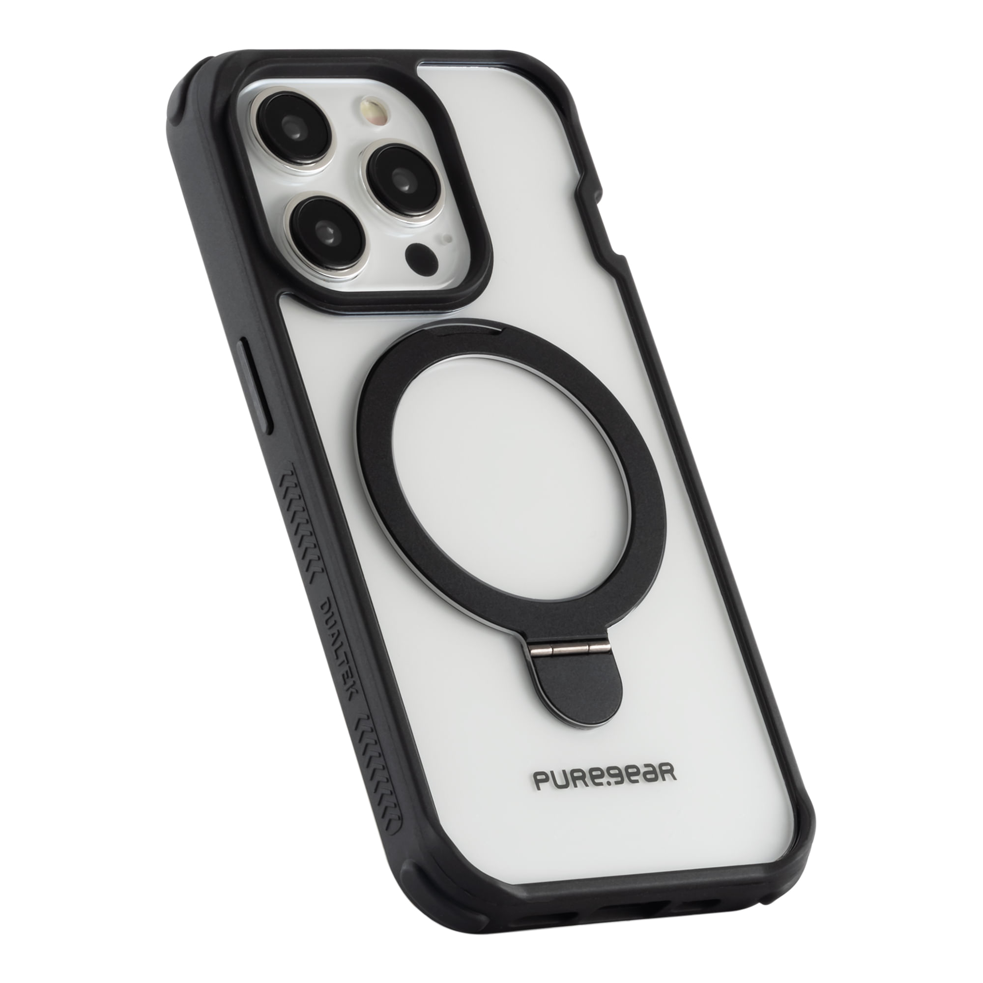 Protector Pure Gear Dualtek Clear Kik Trans/Negro IPhone 15 Pro Mobo