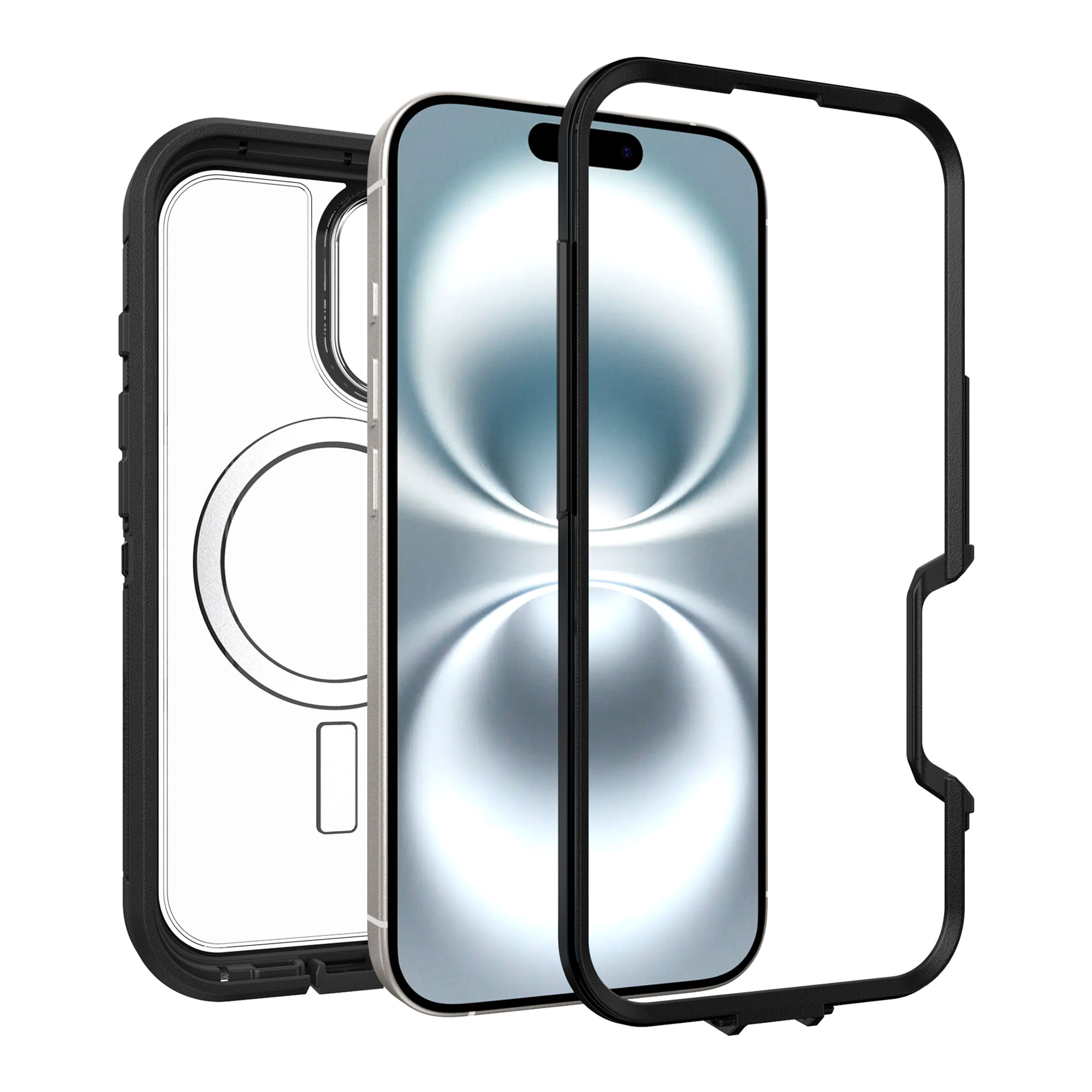 OtterBox Defender Series Pro XT Clear MagSafe Per IPhone 17 – Trasparente, Antiurto 7x MIL-STD, Con Magneti