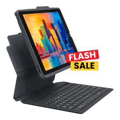 Teclado con Funda ZAGG Pro Keys Retroiluminado para iPad 10.2'' (7a, 8a y 9a Gen) - Negro/Gris
