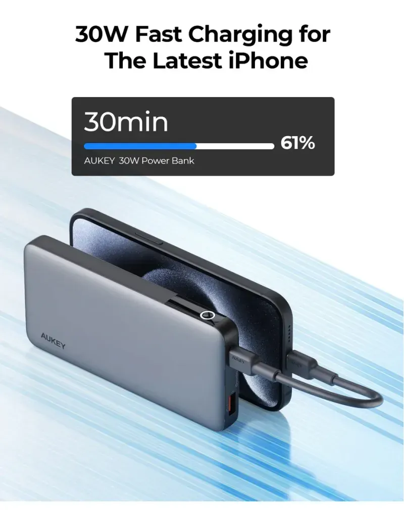 D_NQ_NP_2X_882268-MLM85931563395_062025-F-power-bank-carga-rapida-aukey-10000-mah-30w-gris