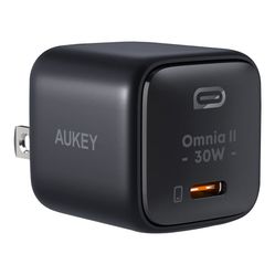 Cargador Aukey 1 Puerto Usb-c 30w - Negro