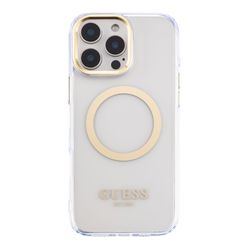 Funda Guess Outline Magsafe Oro iPhone 16 Pro Max