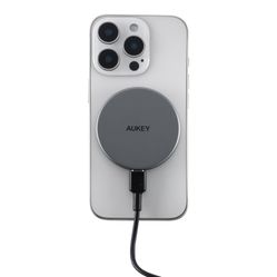 Cargador Inalambrico Aukey 15W - Gris